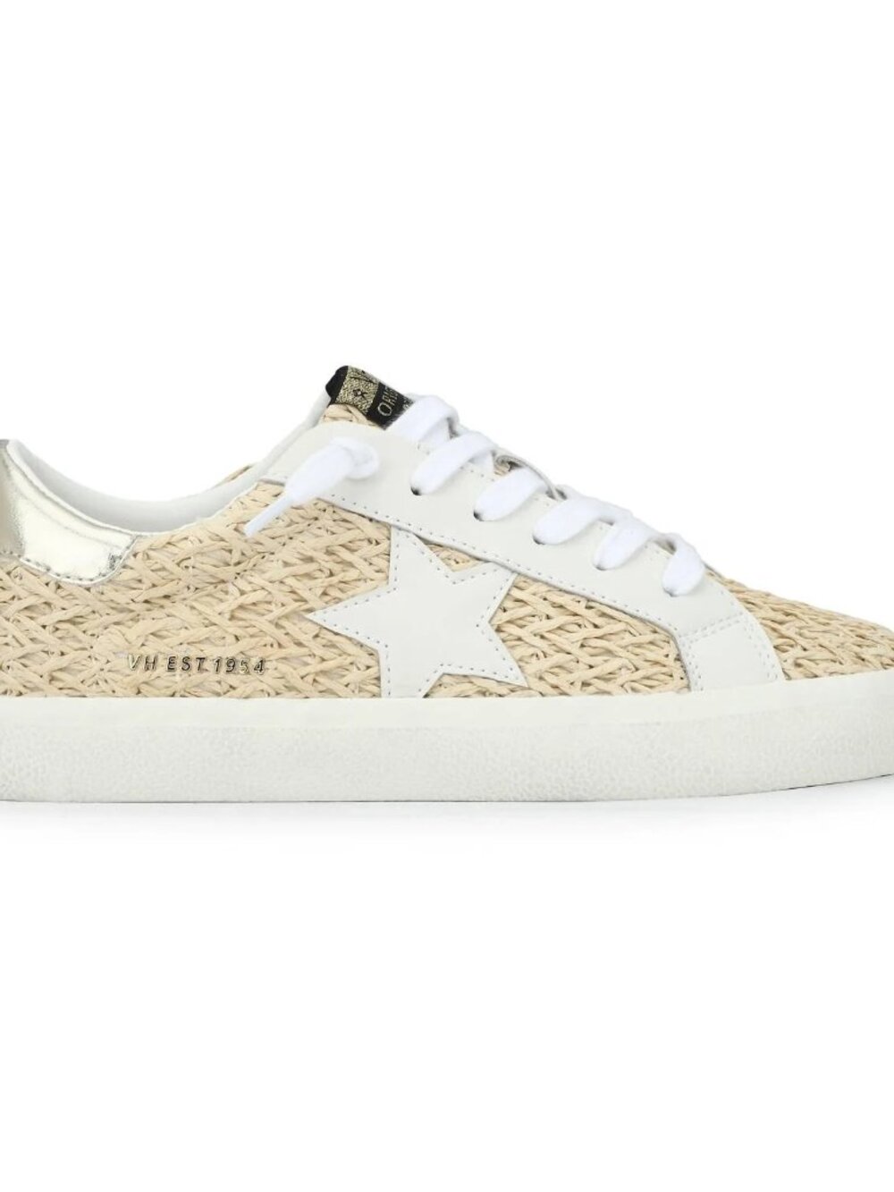 Vintage Havana Flair woven raffia sneakers Light Natural